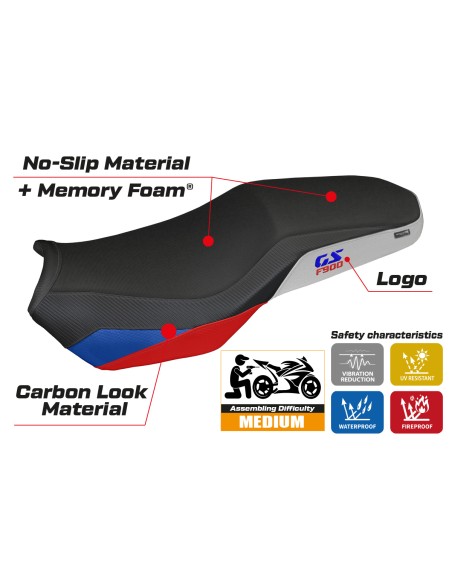 Rivestimento sella compatibile - BMW F 900 GS Adventure 2025-2026 - mod Selb