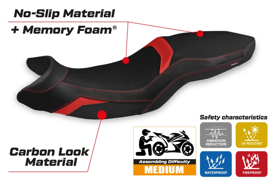 Funda de asiento compatible - BMW F 900 R 2019-2026 - mod Termez