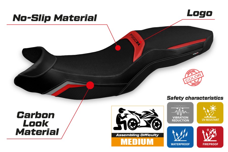 Sitzbezug kompatibel - BMW F 900 XR 2019-2026 - mod Arima Special Color