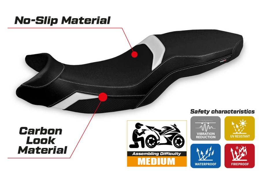 Rivestimento sella compatibile - BMW F 900 XR 2019-2026 - mod Tartu Comfort System
