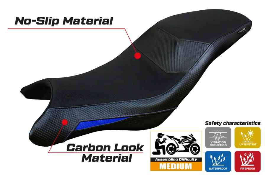Funda de asiento compatible - BMW G 310 GS 2017-2026 - mod Thiva
