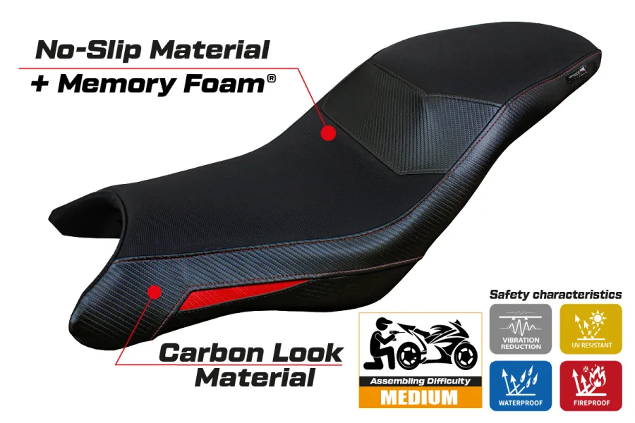 Rivestimento sella compatibile - BMW G 310 GS 2017-2026 - mod Thiva Comfort System