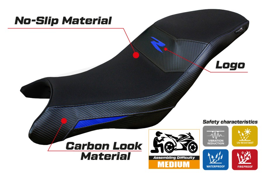Funda de asiento compatible - BMW G 310 R 2021-2026 - mod Raven