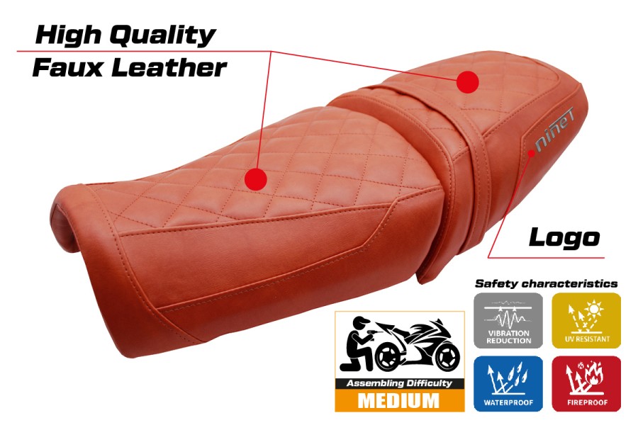 Funda de asiento compatible - BMW R12 NINE T 2025-2026 - mod Ninette