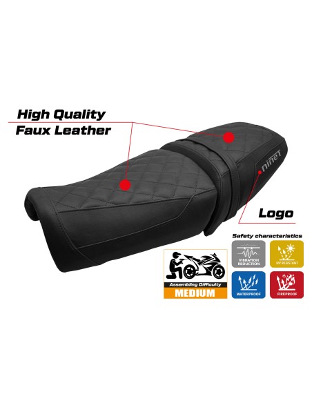 Funda de asiento compatible - BMW R12 NINE T 2025 - mod Ninette