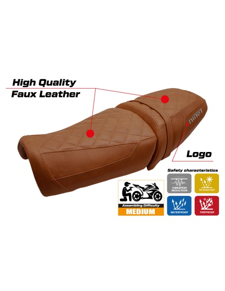 Seat cover compatible - BMW R12 NINE T 2025 - mod Ninette