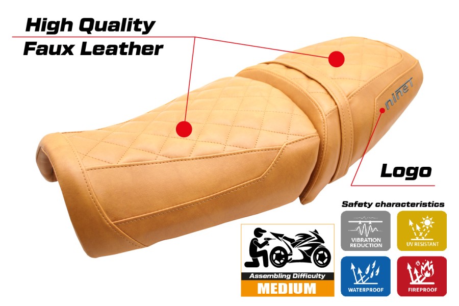 Housse de selle compatible - BMW R12 NINE T 2025-2026 - mod Ninette
