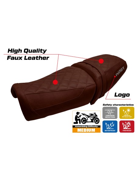 Funda de asiento compatible - BMW R12 NINE T 2025 - mod Ninette