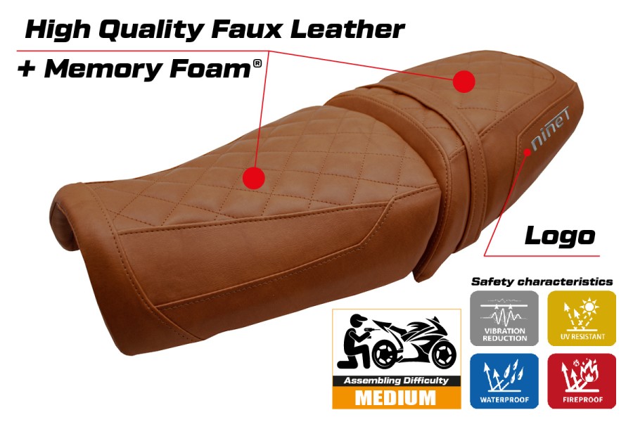 Sitzbezug kompatibel - BMW R12 NINE T 2025-2026 - mod Ninette Comfort System