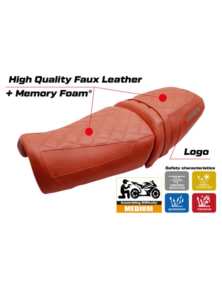 Funda de asiento compatible - BMW R12 NINE T 2025 - mod Ninette Comfort System