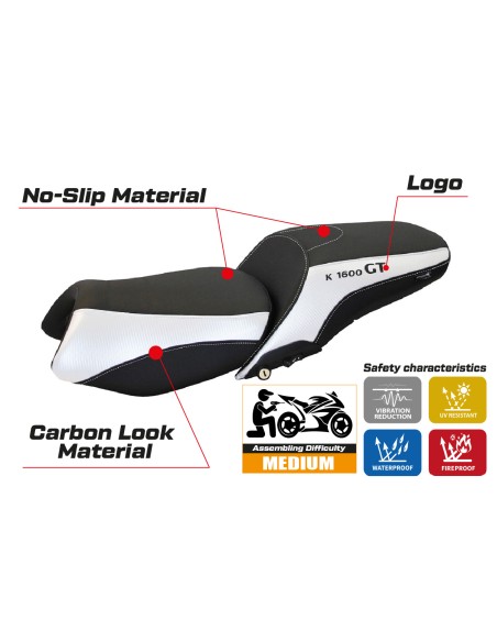 Sitzbezug kompatibel BMW K 1600 GT (10-22) Modell Tropea Color comfort system