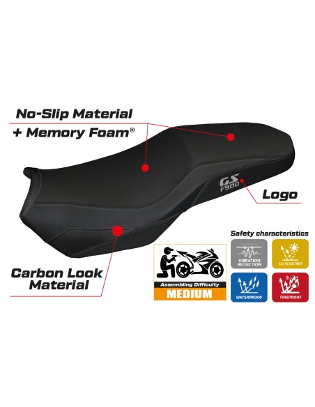 Housse de selle compatible - BMW F 900 GS Adventure 2025 - Mod Selb Heating Comfort System