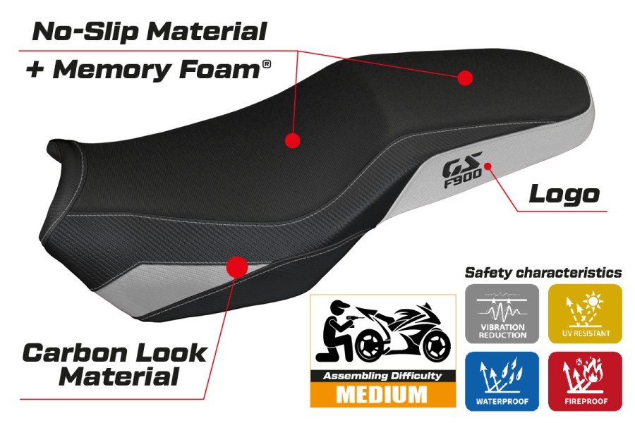 Sitzbezug kompatibel - BMW F 900 GS Adventure 2025-2026 - Mod Selb Heating Comfort System