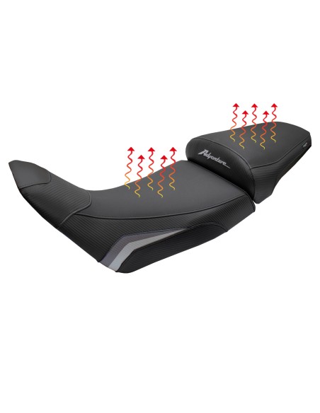 Complete seat compatible - Honda Africa Twin 1100 2020-2026 - mod Asmara Heating Comfort System - Standard