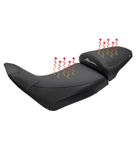 Selle complète compatible - Honda Africa Twin 1100 2020-2026 - mod Asmara Heating Comfort System - Abaissée