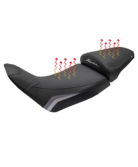 Complete seat compatible - Honda Africa Twin 1100 2020-2026 - mod Asmara Heating Comfort System - Lowered