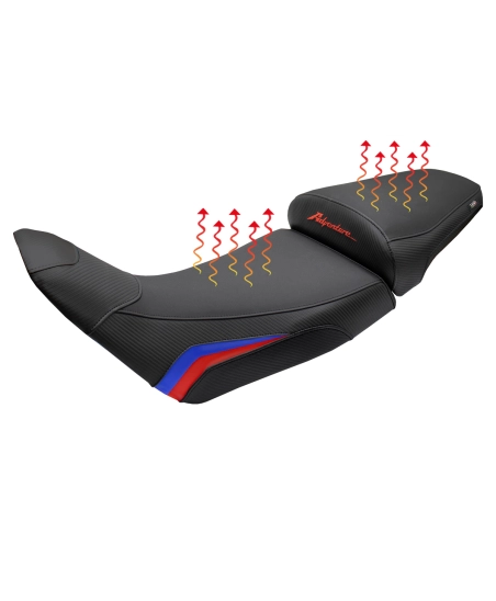 Selle complète compatible - Honda Africa Twin 1100 2020-2026 - mod Asmara Heating Comfort System - Abaissée
