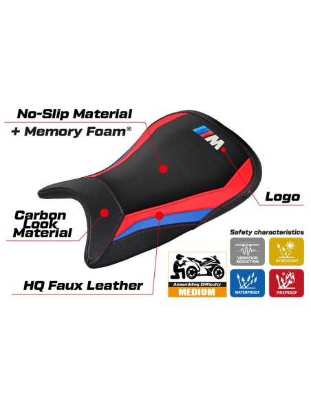 Seat cover compatible - BMW M 1000 RR 2021 - 2022 - mod Jena Comfort System