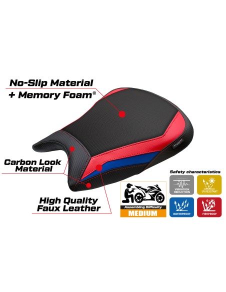 Housse de selle compatible - BMW M 1000 RR 2023-2026 - mod Melk Comfort System
