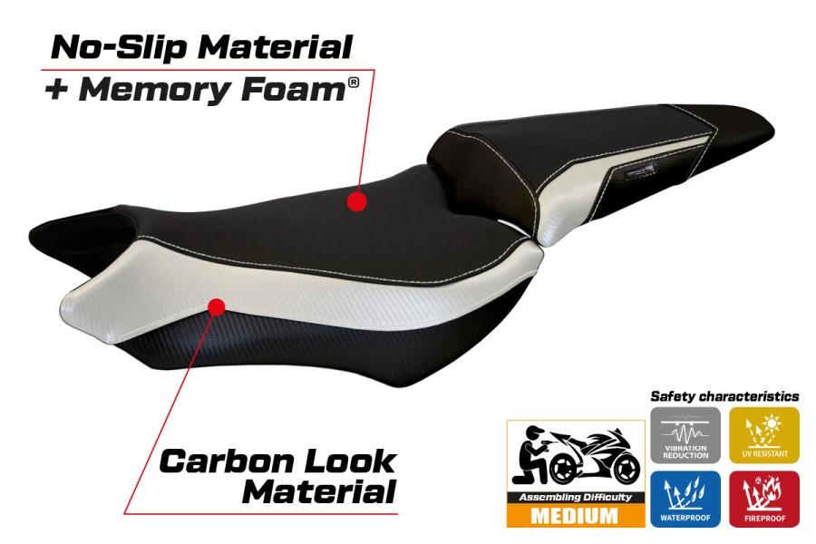 Seat cover compatible - Honda CB 1000 R 2008 - 2017 - mod Ponza Comfort System