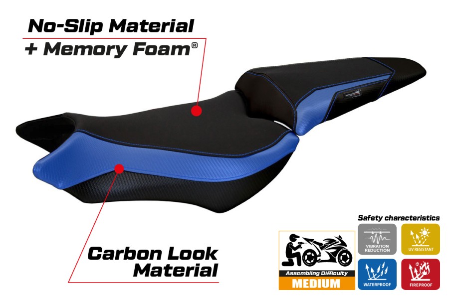 Rivestimento sella compatibile - Honda CB 1000 R 2008 - 2017 - mod Ponza Comfort System