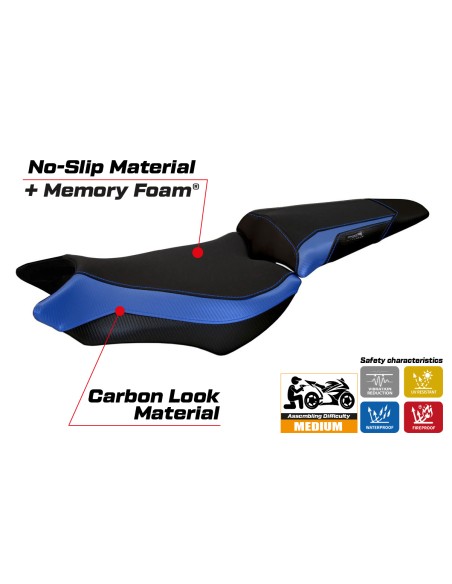 Seat cover compatible - Honda CB 1000 R 2008 - 2017 - mod Ponza Comfort System