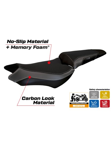 Seat cover compatible - Honda CB 1000 R 2008 - 2017 - mod Ponza Comfort System