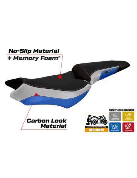 Seat cover compatible - Honda CB 1000 R 2008 - 2017 - mod Ponza Comfort System