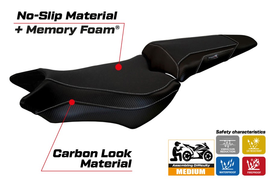 Seat cover compatible - Honda CB 1000 R 2008 - 2017 - mod Ponza Comfort System