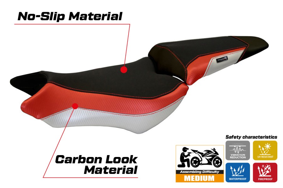 Rivestimento sella compatibile - Honda CB 1000 R  2008 - 2017 - mod Ponza