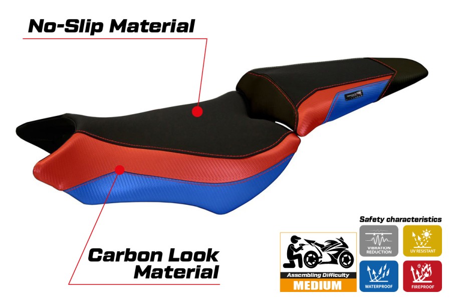 Rivestimento sella compatibile - Honda CB 1000 R  2008 - 2017 - mod Ponza