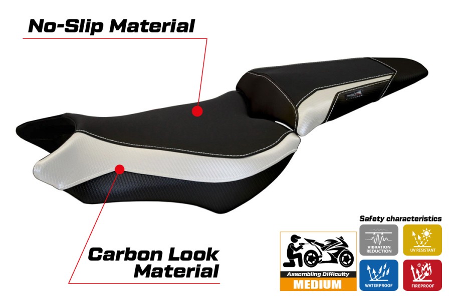 Housse de selle compatible - Honda CB 1000 R 2008 - 2017 - mod Ponza