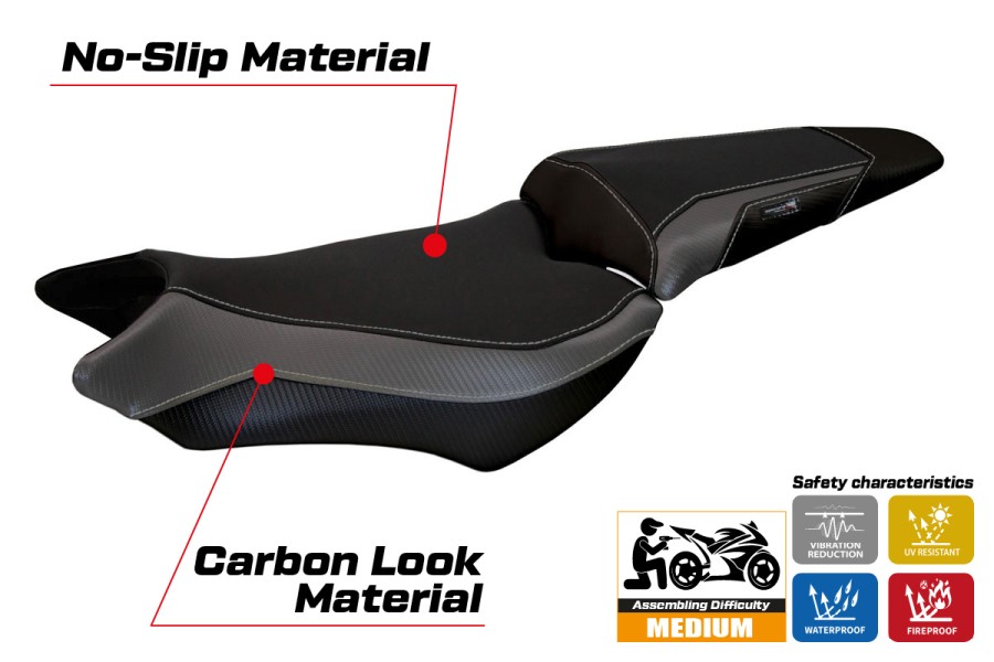 Housse de selle compatible - Honda CB 1000 R 2008 - 2017 - mod Ponza