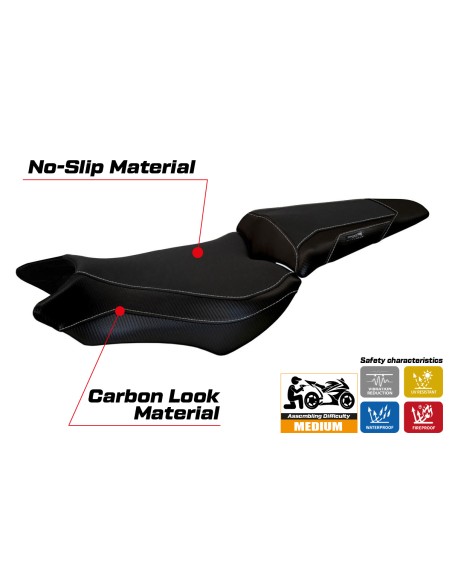 Housse de selle compatible - Honda CB 1000 R 2008 - 2017 - mod Ponza