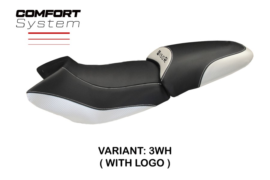 Rivestimento sella compatibile - BMW R 1150 R 2000-2007 - mod Massimo Carbon Color Comfort System