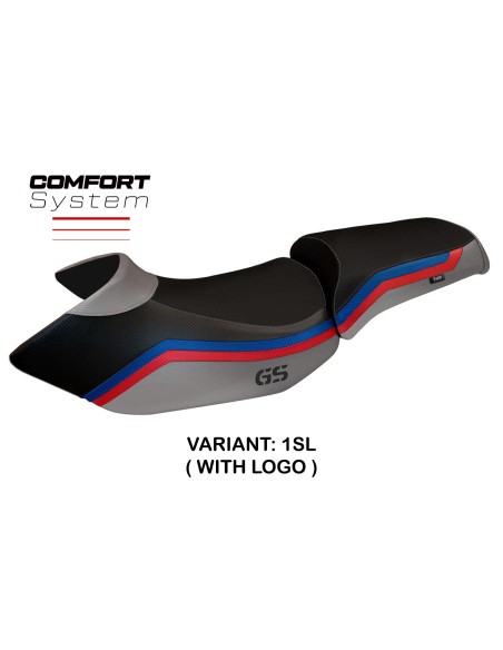 Seat cover compatible BMW R 1200 GS (05-12) Lione 1 comfort system model