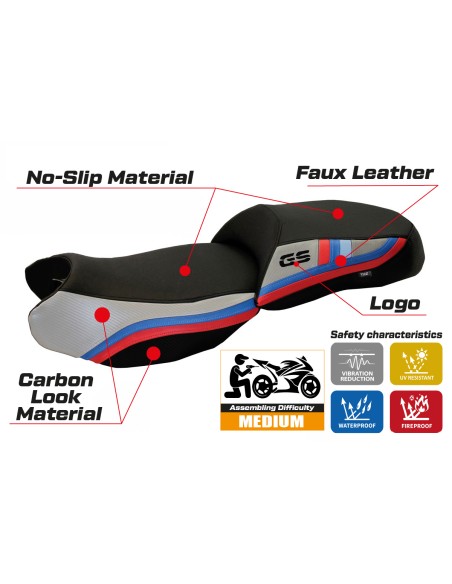 Seat cover compatible BMW R 1200 GS (13-18) Exclusive Anniversary model