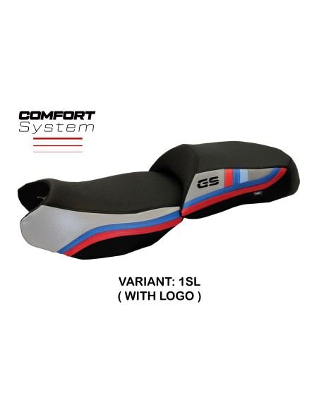 Housse de selle compatible BMW R 1200 GS (13-18) modèle Exclusive Anniversary comfort system