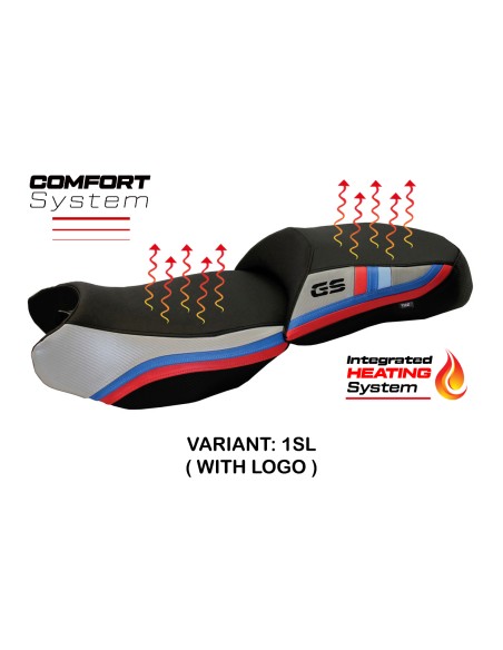 Housse de selle compatible - BMW R 1200 GS 2013 - 2018 - mod Heating Comfort System