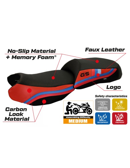 Sitzbezug kompatibel - BMW R 1200 GS 2013 - 2018 - mod Heating Comfort System