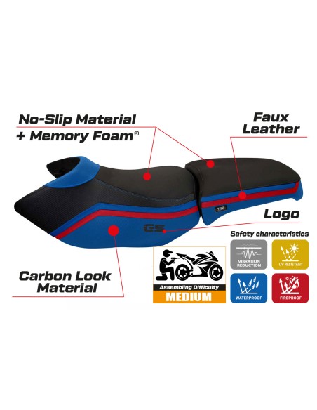 Sitzbezug kompatibel BMW R 1200 GS Adventure (06-12) Modell Ionia 1 comfort system