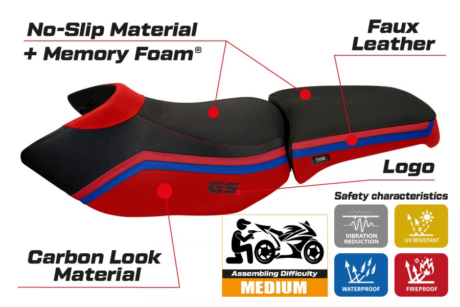 Sitzbezug kompatibel BMW R 1200 GS Adventure (06-12) Modell Ionia 1 comfort system