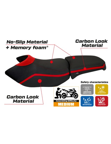 Seat cover compatible BMW R 1200 GS Adventure (06-12) Ionia 4 comfort system model