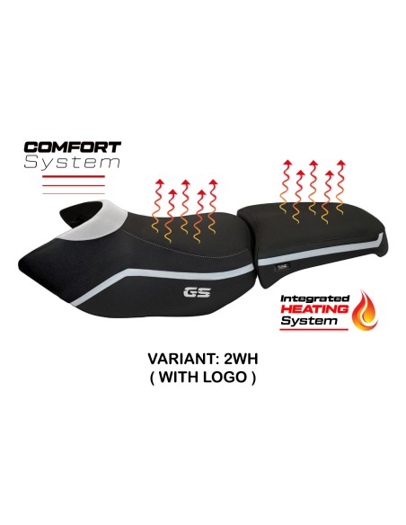 Seat cover compatible - BMW R 1200 GS Adventure 2006 - 2012 - mod Heating Comfort System