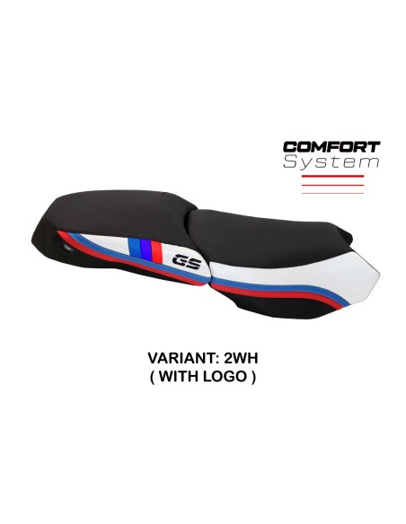 Housse de selle compatible BMW R 1200 GS Adventure (13-18) modèle Exclusive Anniversary comfort system