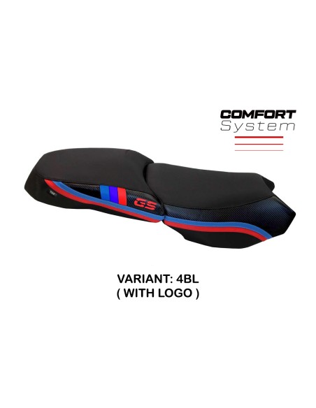 Housse de selle compatible BMW R 1200 GS Adventure (13-18) modèle Exclusive Anniversary comfort system