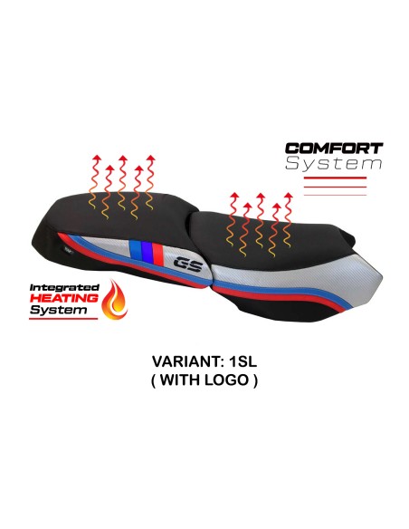 Sitzbezug kompatibel - BMW R 1200 GS Adventure 2013 - 2018 - mod Heating Comfort System