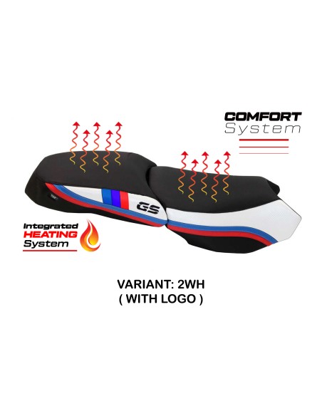 Funda de asiento compatible - BMW R 1200 GS Adventure 2013 - 2018 - mod Heating Comfort System