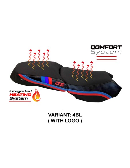 Housse de selle compatible - BMW R 1200 GS Adventure 2013 - 2018 - mod Heating Comfort System