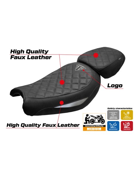 Housse de selle compatible - Triumph Scrambler 400 X / 400 XC 2024-2026 - mod Xinyi